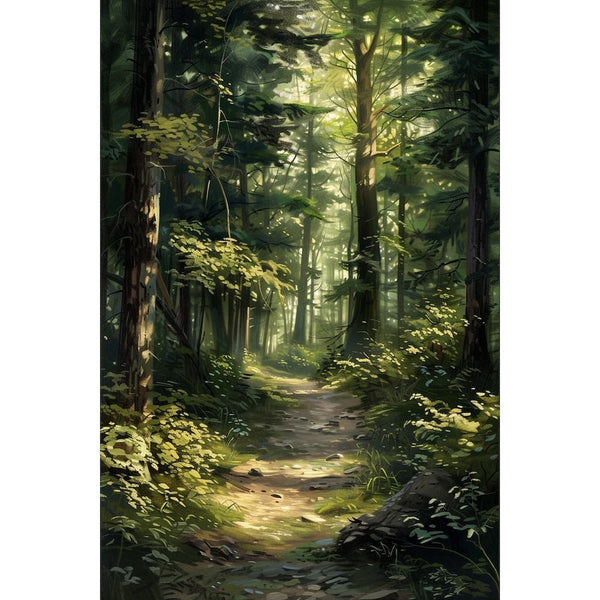 Peinture Petite Forêt, art mural décoration nature