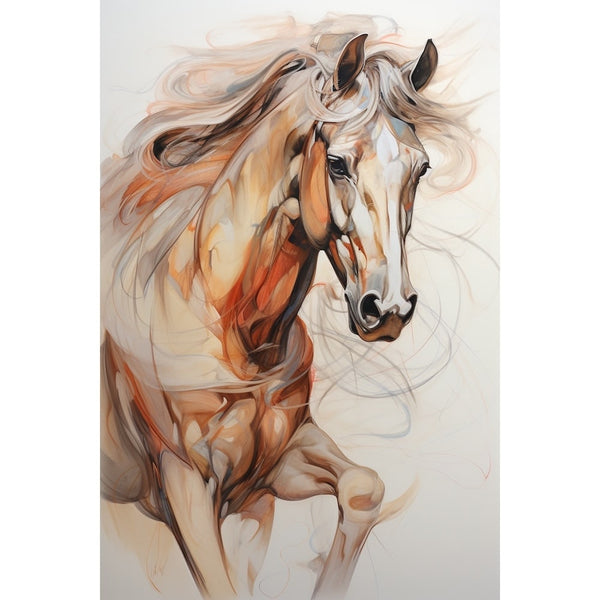 Dessin Peinture Cheval, art mural décoration nature
