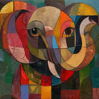 Thumbnail for elephant peinture abstraite