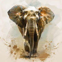 Thumbnail for elephant peinture moderne