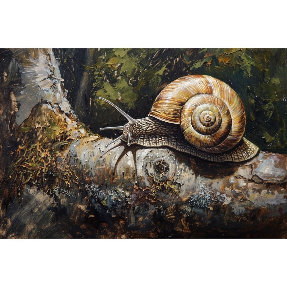 escargot peinture