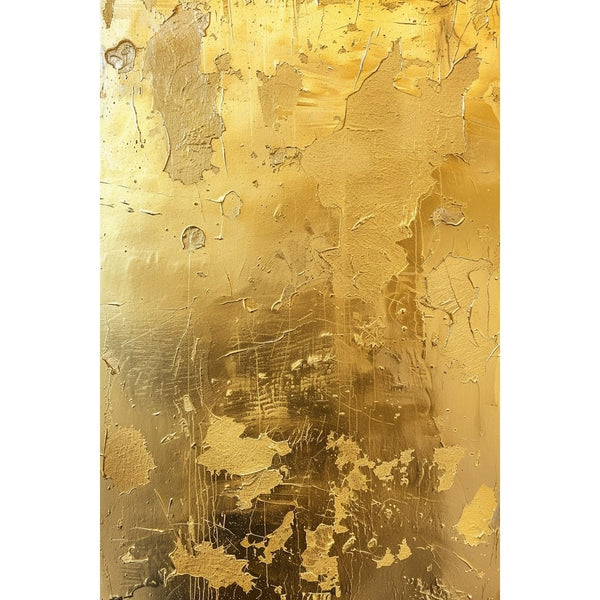 Peinture Feuille d'Or, art mural décoration nature
