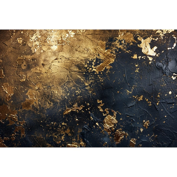 Peinture Acrylique Feuille d'Or, art mural décoration nature