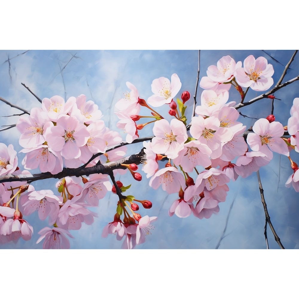fleur cerisier japonais peinture