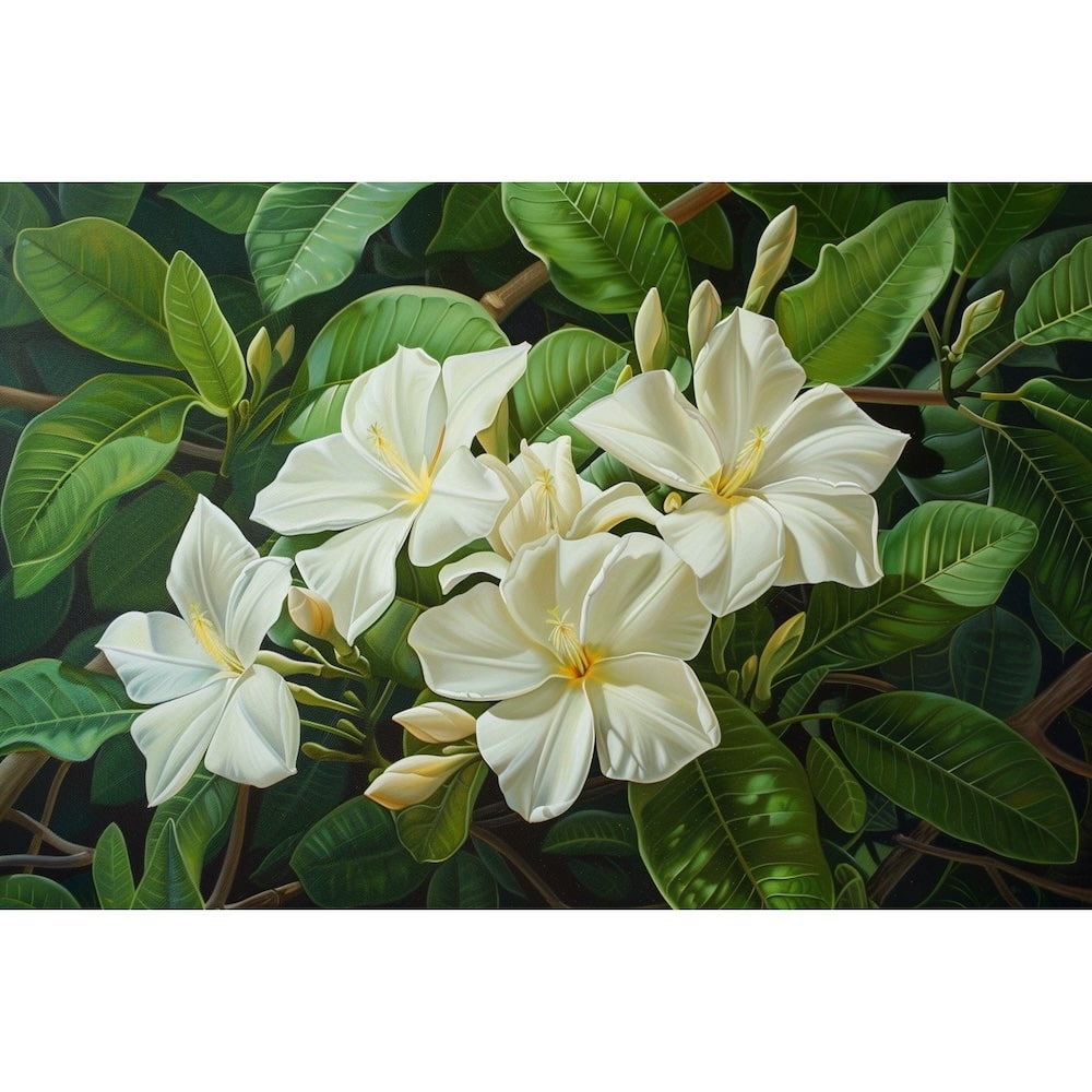 fleur de jasmin peinture