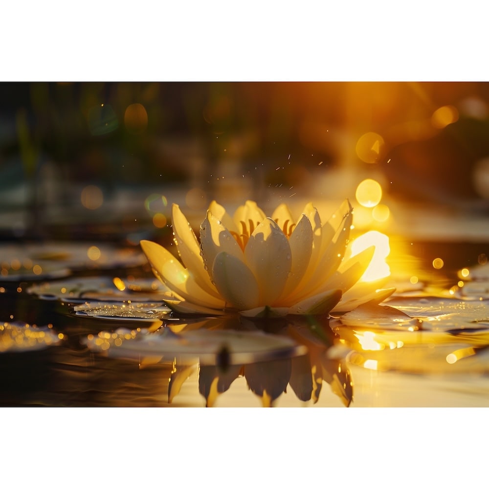 Tableau Fleur de Lotus, art mural décoration nature