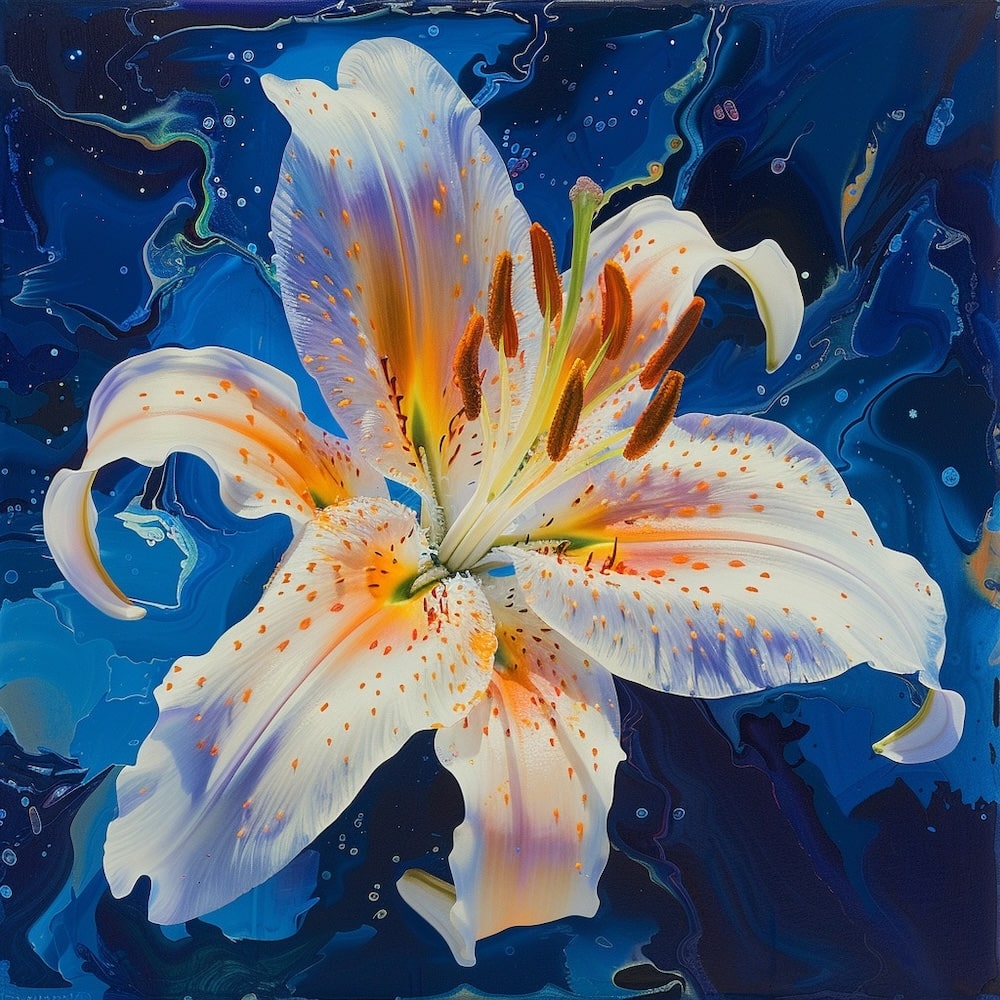 fleur de lys peinture