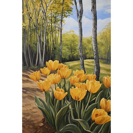 Peinture Fleurs De Printemps, art mural décoration nature