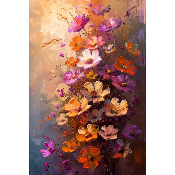 fleurs modernes en peinture