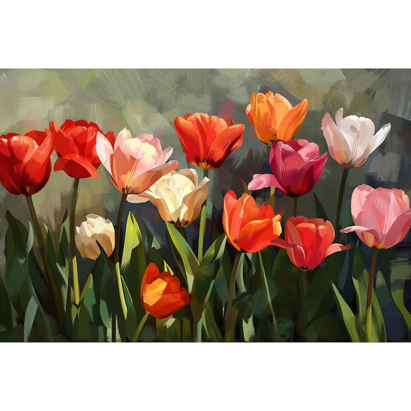 fleurs peinture acrylique