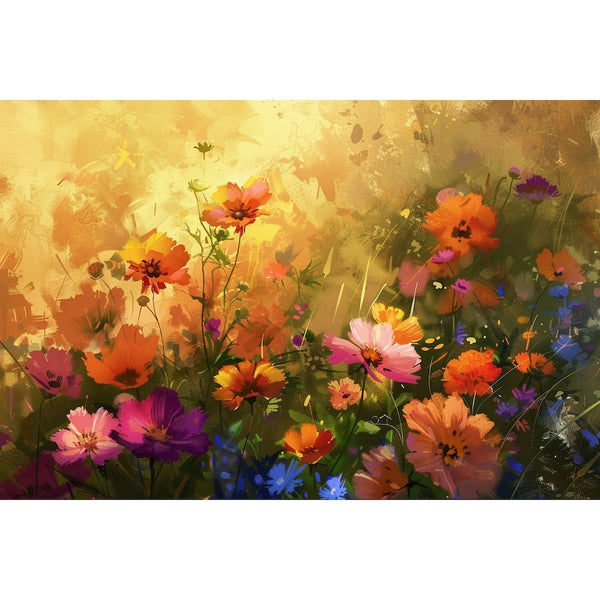 fleurs stylisées peinture
