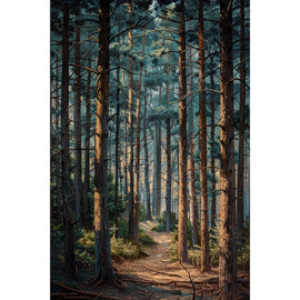 Peinture Forêt, art mural décoration nature