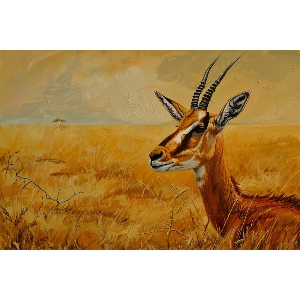 gazelle peinture