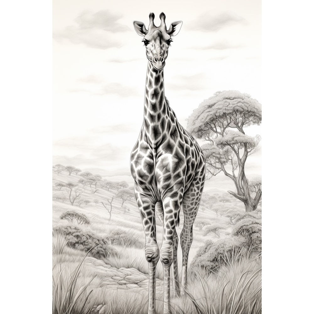 girafe dessin peinture