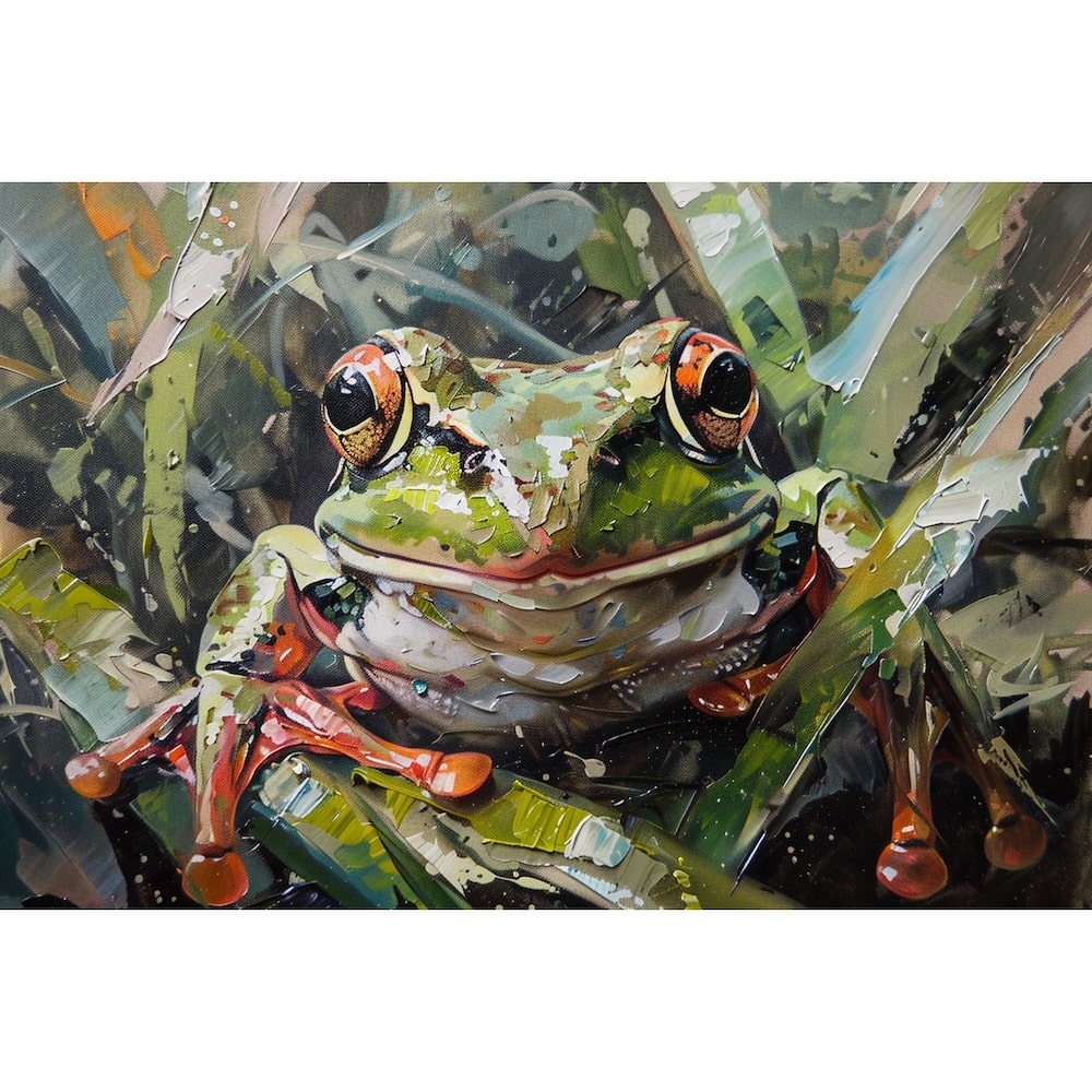 grenouille peinture