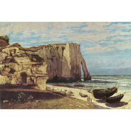 Peinture Paysage Gustave Courbet, art mural décoration nature