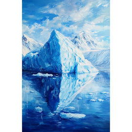 Peinture Iceberg, art mural décoration nature