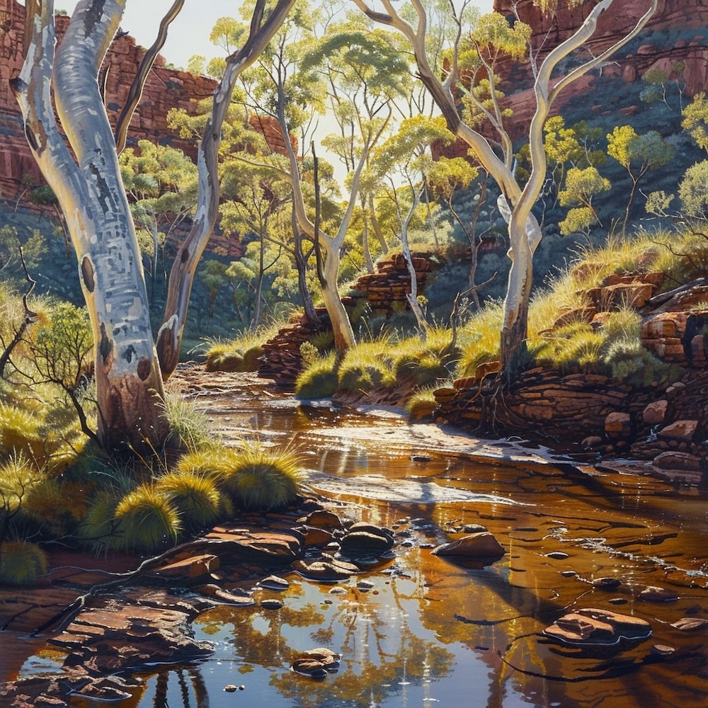 Peinture Paysage Image, art mural décoration nature