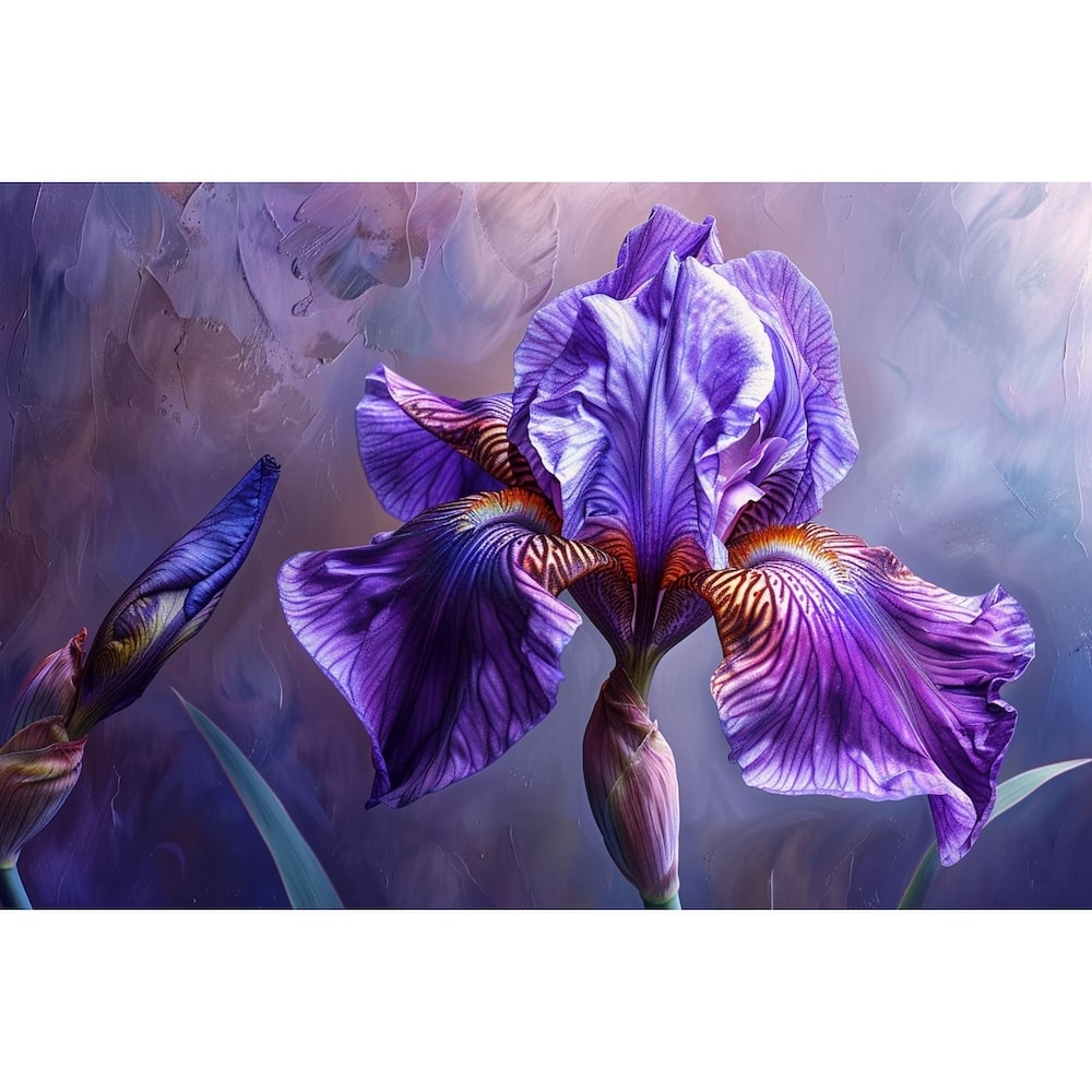 iris peinture acrylique