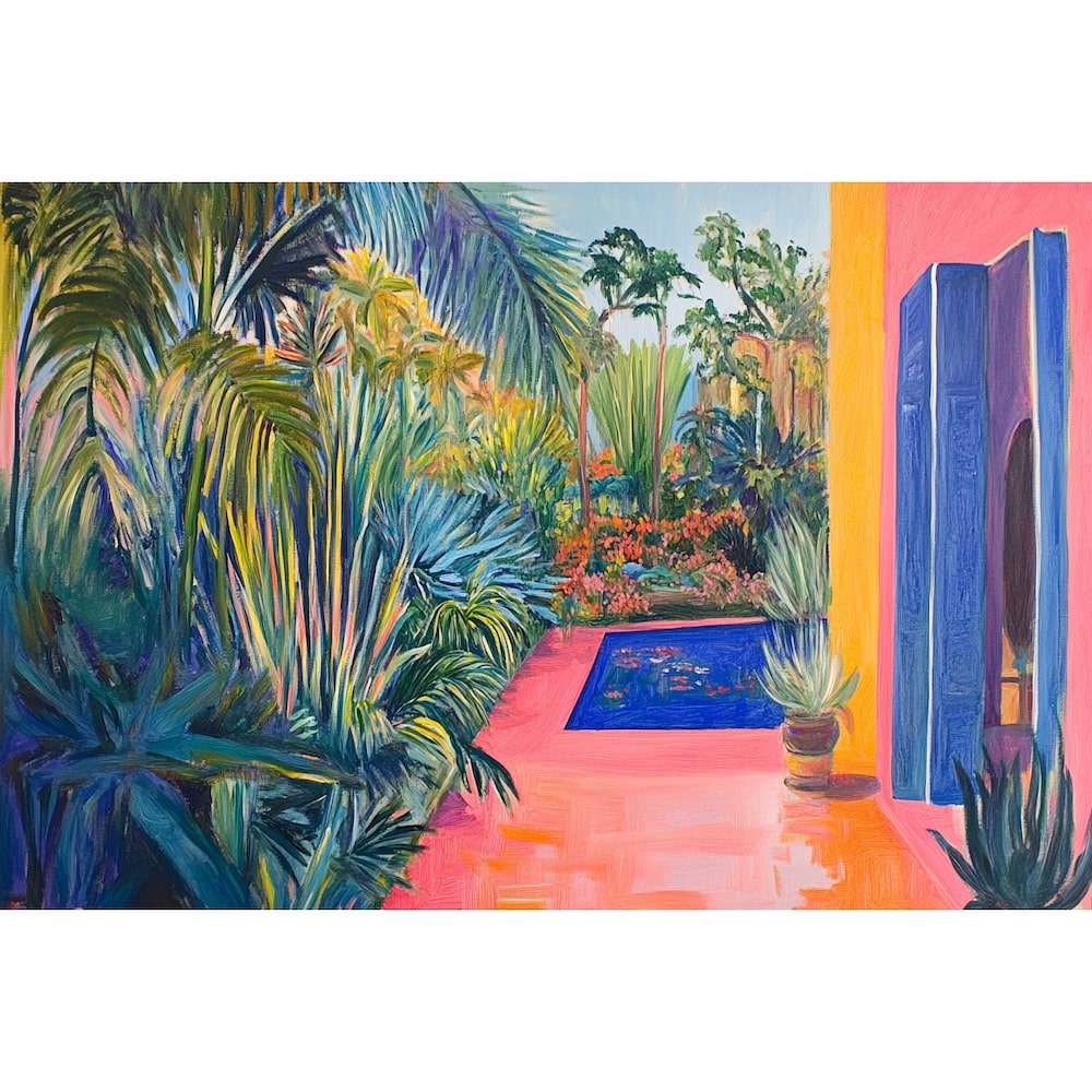 jardin majorelle peinture