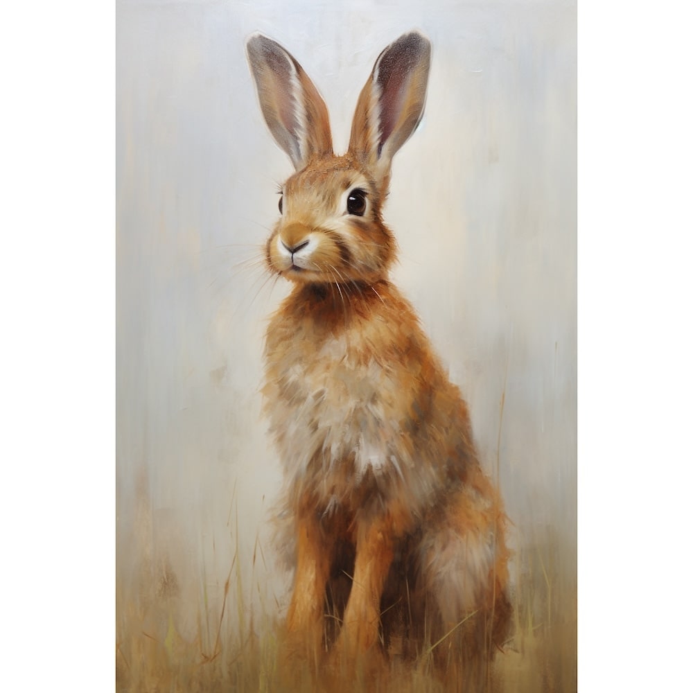 lapin en peinture