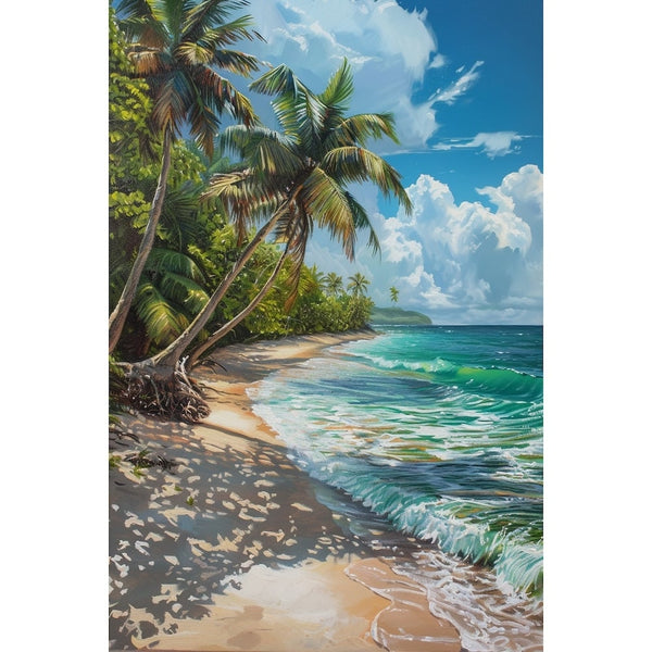 Peinture de la Plage, art mural décoration nature