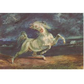 Le Cheval Blanc Peinture, art mural décoration nature
