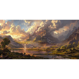 Peinture Panoramique Paysage, art mural décoration nature