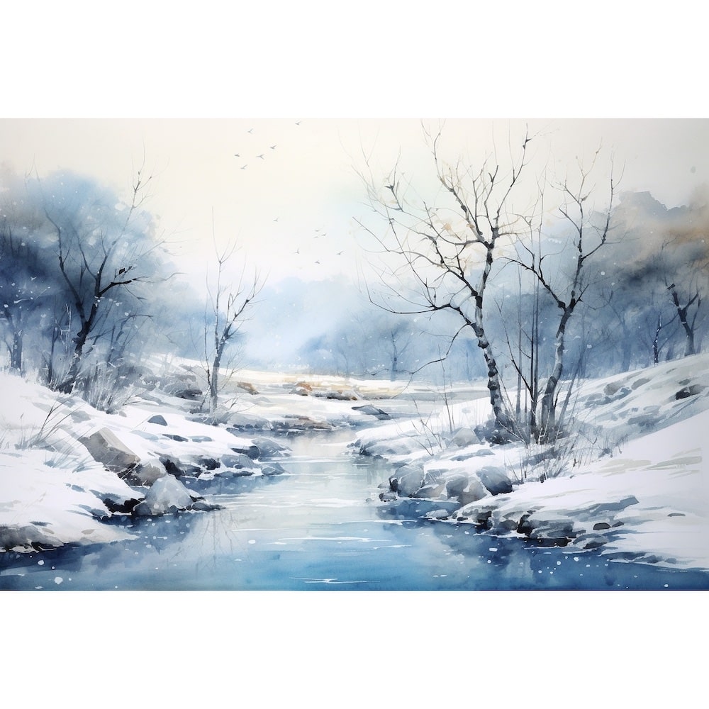 l hiver peinture