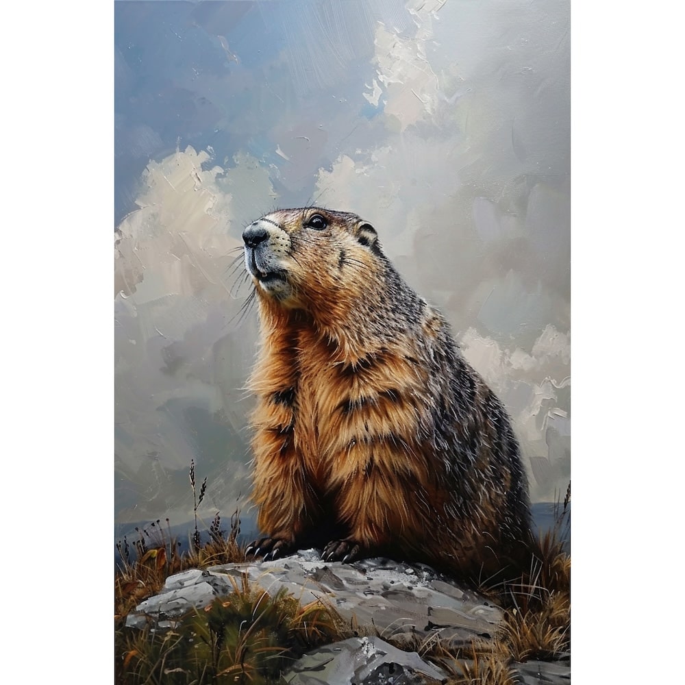 marmotte peinture