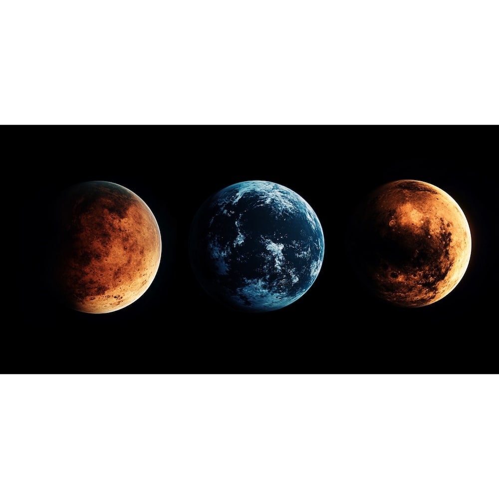 Tableau Venus et Mars, art mural décoration nature