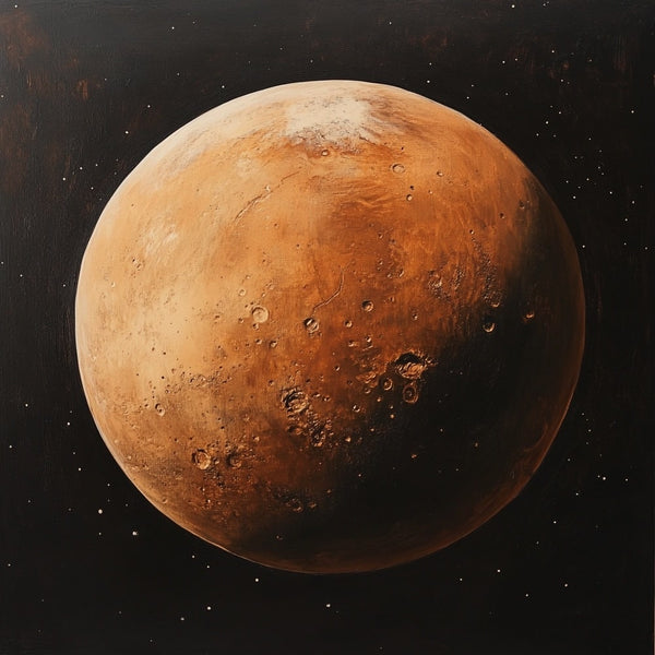 Peinture Mars, art mural décoration nature