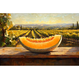 Peinture Melon, art mural décoration nature