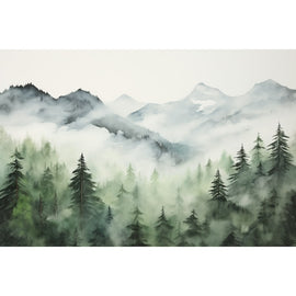 Peinture de Montagne, art mural décoration nature