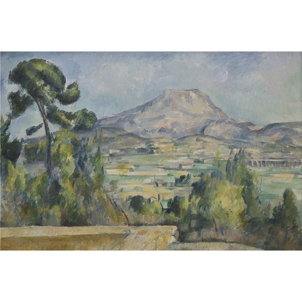 Peinture la Montagne Sainte Victoire, art mural décoration nature