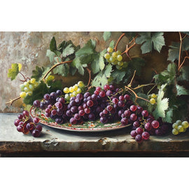 Peinture Raisins Nature Morte, art mural décoration nature