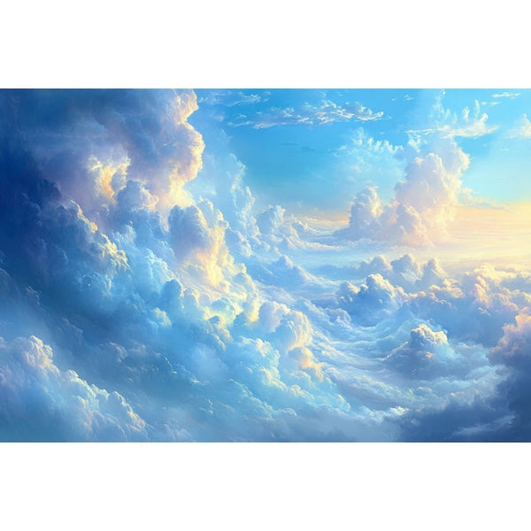 Peinture de Nuages, art mural décoration nature