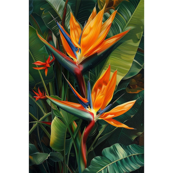 Peinture Oiseau du Paradis, art mural décoration nature, vue 2