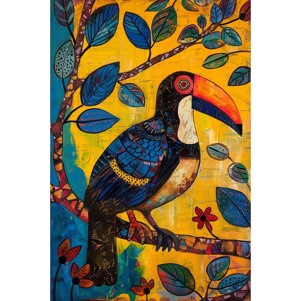 oiseau peinture maternelle