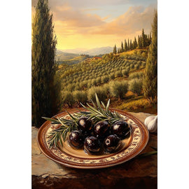 Peinture Olive, art mural décoration nature
