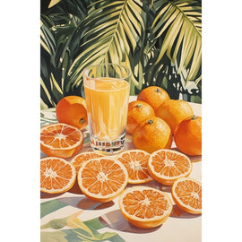 Peinture Orange, art mural décoration nature