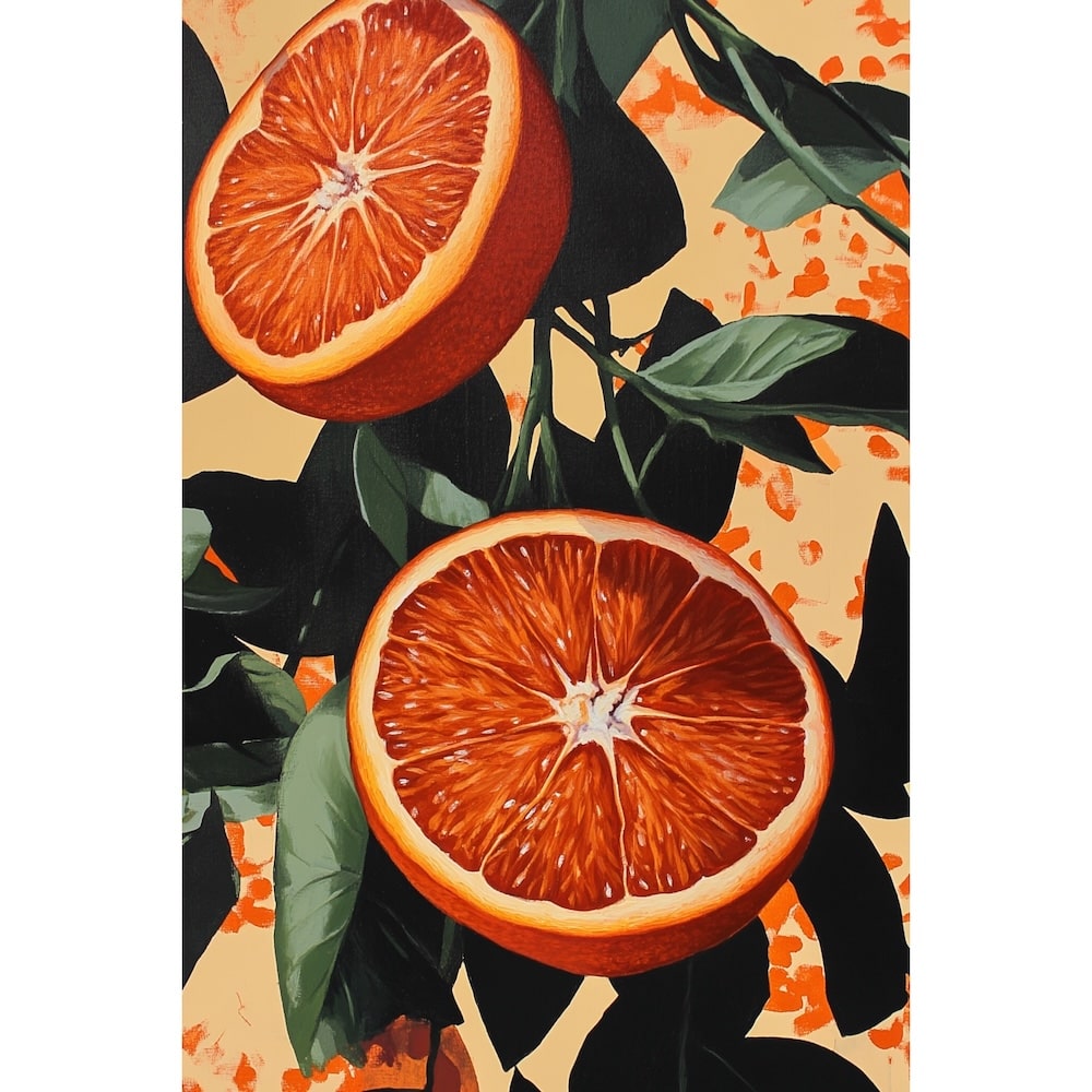 orange sanguine peinture