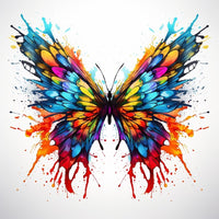 Thumbnail for papillon en peinture abstraite