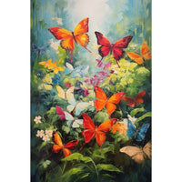 Thumbnail for papillons en peinture toile