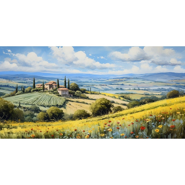 paysage campagne peinture