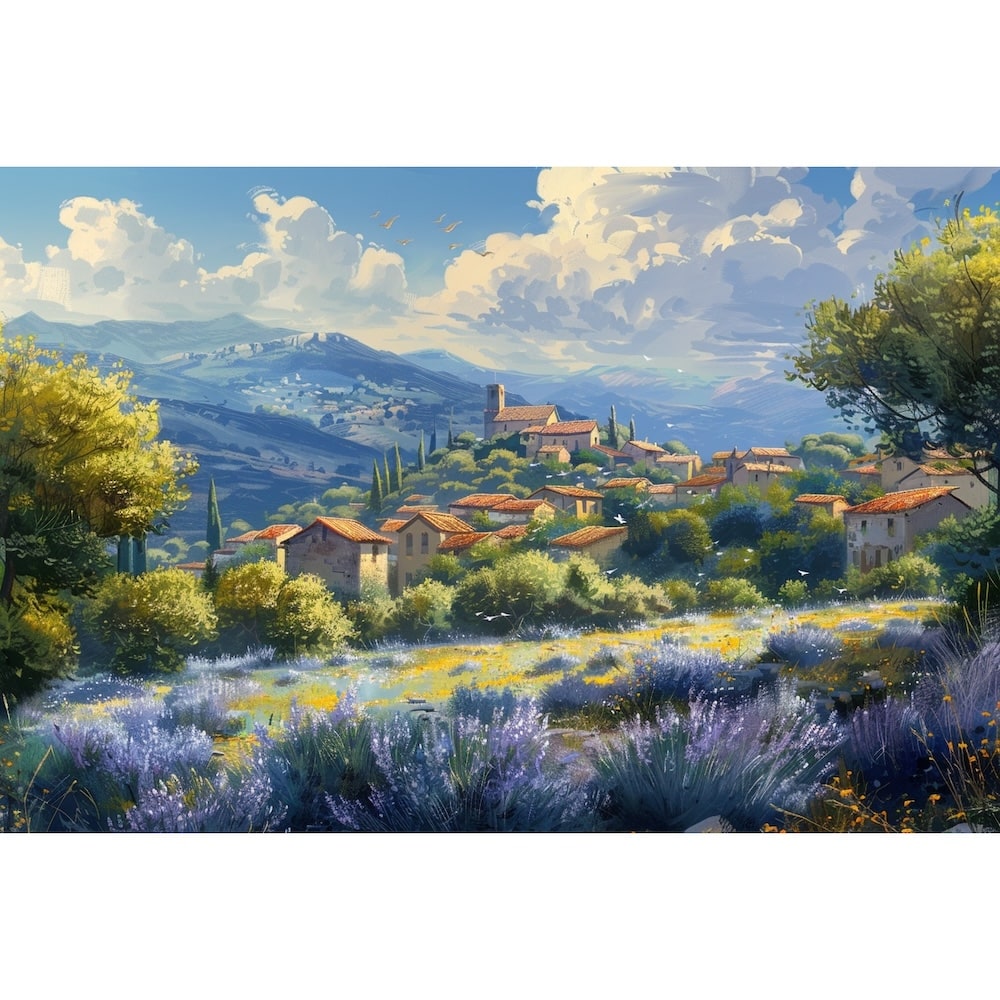 paysage de provence peinture