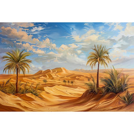 Peinture Paysage Désert, art mural décoration nature