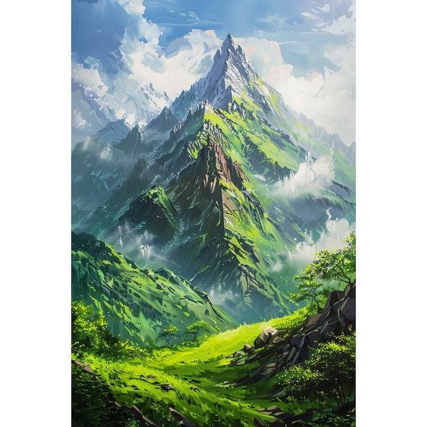 Peinture Acrylique de Paysage, art mural décoration nature