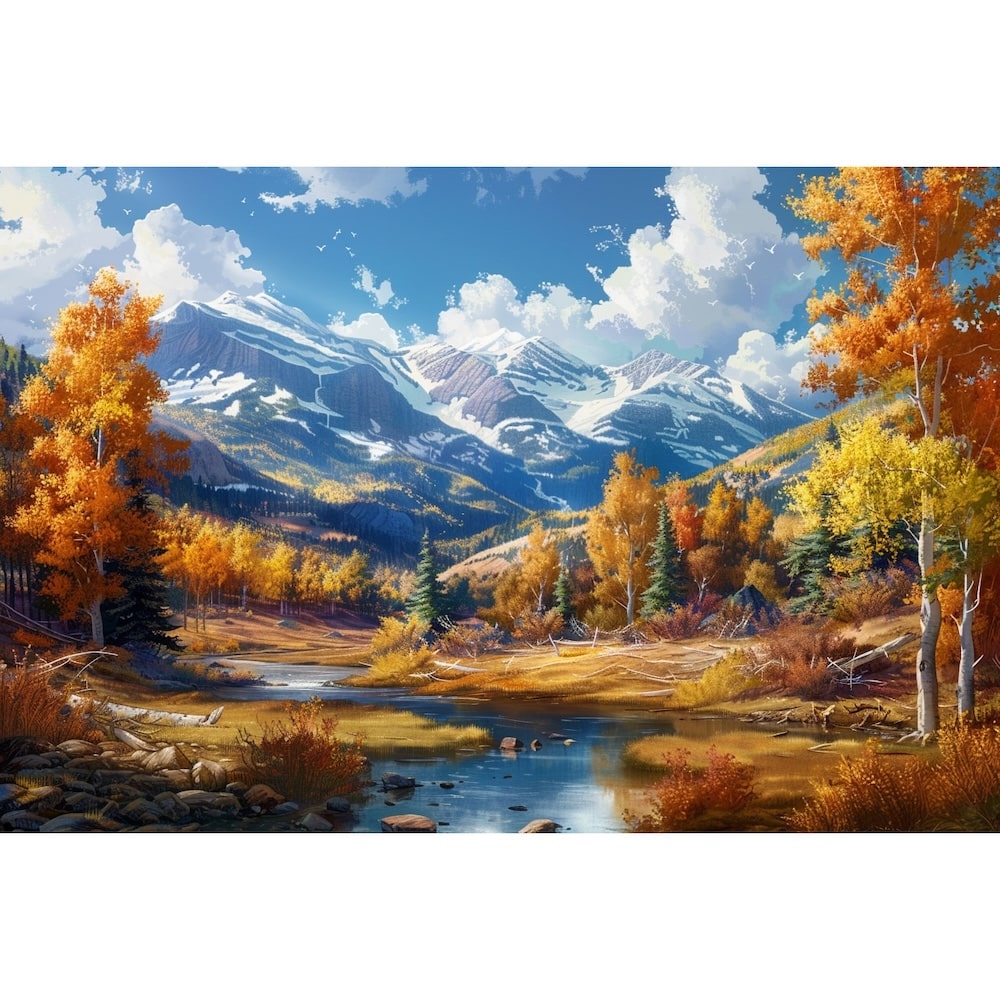 paysage en peinture à l'huile