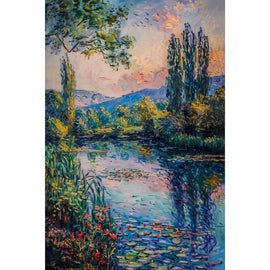 Peinture Impressionniste Paysage, art mural décoration nature